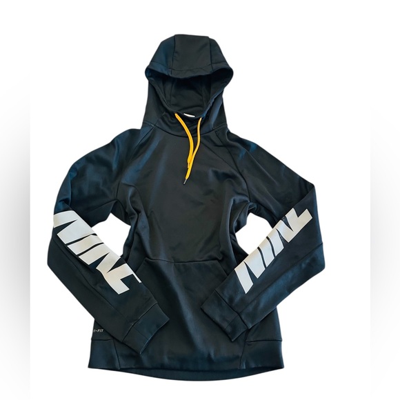 Nike Other - Nike Black Hoodie with White Sleeve Logo Mens Small
